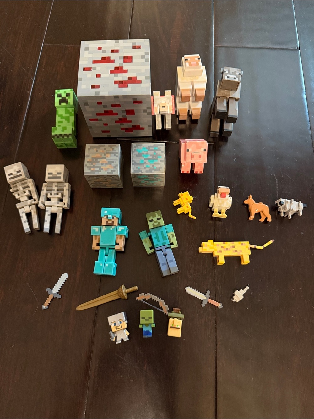 Minecraft Kids Toy Figures Set - Assorted Colors